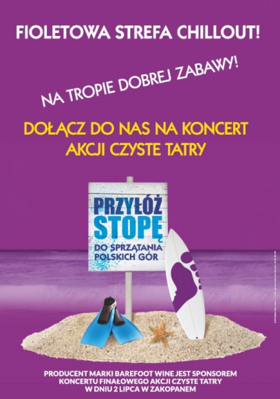Sprzątamy Polskę bosą stopą od Tatr po Bałtyk! Muzyka, LIFESTYLE - W dniach 1-2 lipca w Zakopanem odbędzie się Akcja Czyste Tatry, organizowana przez Stowarzyszenie Czysta Polska.