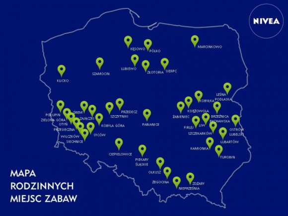 Wiemy, gdzie powstaną „Podwórka NIVEA”! Gwiazdy, LIFESTYLE - NIVEA po raz drugi wybuduje 40 Rodzinnych Miejsc Zabaw w całej Polsce