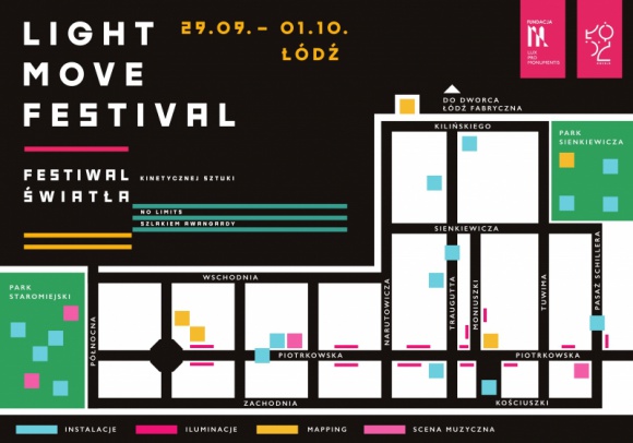 Rekordowa liczba atrakcji w 7. edycji Light. Move. Festival. BIZNES, Kultura - 38 instalacji świetlnych, projekcji i animacji oraz 55 podświetlonych budynków – to atrakcje, które zobaczymy już 29 września na Light. Move. Festival. Po raz pierwszy festiwal światła podświetli zabytkową cerkiew przy ulicy Kilińskiego i Łódzki Dom Kultury.