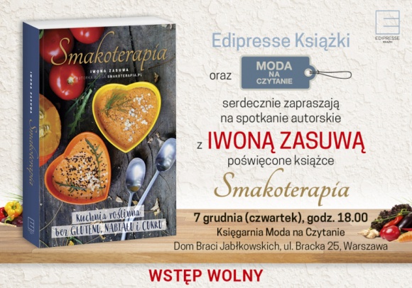 Spotkanie autorskie Iwony Zasuwy "Smakoterapia" Gwiazdy, LIFESTYLE - "Królowa Kaszy Jaglanej” spotka się ze swoimi czytelnikami