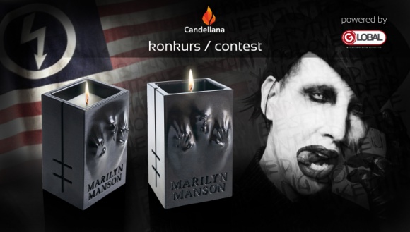 CANDELLANA DLA MARILYNA MANSONA Muzyka, LIFESTYLE - Manson poprzez agencję Global Merchandising Services rozpoczął współpracę z marką Candellana, która wykonała dla niego fenomenalną świecę, jako unikalny gadżet dla fanów.