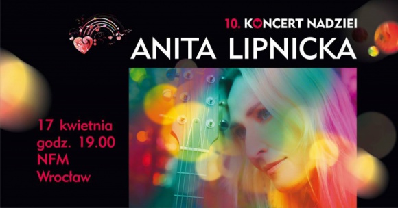 Koncert Nadziei. Anita Lipnicka zagra dla dzieci chorych na raka Gwiazdy, LIFESTYLE - Fundacja "Na Ratunek Dzieciom z Chorobą Nowotworową" zaprosza na niezwykłe, jedyne w swoim rodzaju wydarzenie. Wielki, charytatywny Koncert Nadziei. Dla pacjentów kliniki Przylądek Nadziei wystąpi Anita Lipnicka.