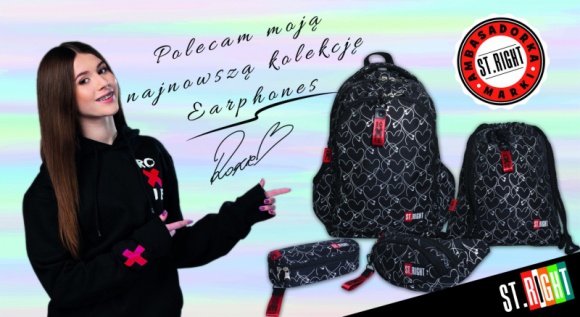 ROKSANA WĘGIEL& ST.RIGHT z muzyczną kolekcją Earphones by Roxie Gwiazdy, LIFESTYLE - Na rynek wchodzi nowa kolekcja artykułów tekstylnych i papierniczych współprojektowana przez Roksanę Węgiel. Earphones by Roxie to zestaw akcesoriów marki ST.RIGHT, której ambasadorką jest młoda gwiazda, pierwsza w historii polska zwyciężczyni Eurowizji Junior.