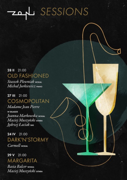 Zoni Sessions | muzyka na żywo w nagradzanej restauracji Muzyka, LIFESTYLE - Już 28 lutego w Zoni startuje inspirowany klimatem speakeasy cykl 4 koncertów – Zoni Sessions. W ostatnie piątki miesiąca wystąpią muzycy – Staszek Plewniak, Madame Jean Pierre, Carmell, Basia Balcer.