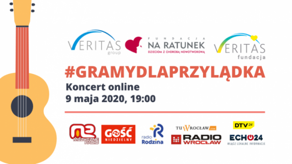 #GramyDlaPrzylądka – koncert online z udziałem gwiazd na rzecz dzieci chorych na Gwiazdy, LIFESTYLE - Już 9 maja o godzinie 19:00 Opieka Grupa Veritas wraz z Fundacją „Na Ratunek Dzieciom z Chorobą Nowotworową” oraz Fundacją „Veritas”, organizuje koncert online o nazwie: #GramyDlaPrzylądka.