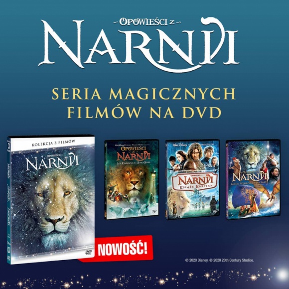 OPOWIEŚCI Z NARNII - Pełna kolekcja na DVD od 9 grudnia! BIZNES, Kultura - Po raz pierwszy w jednym pakiecie DVD kolekcja trzech magicznych filmów, ekranizacji ponadczasowych powieści C.S. Lewisa.