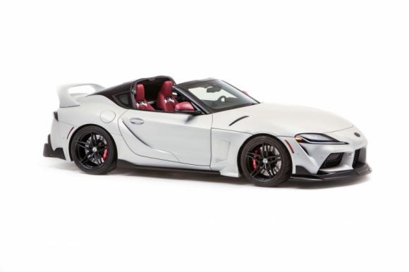 Toyota GR Supra z dachem targa Muzyka, LIFESTYLE - Toyota Supra Sport Top to nowy eksperyment, w którym Toyota sprawdza, co jeszcze da się wycisnąć z jej sportowego coupe.